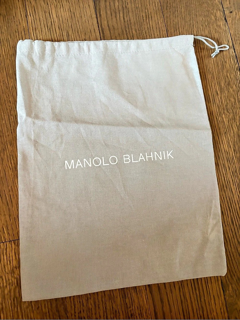 Manolo Blahnik Designer Shoe Dust Bag White